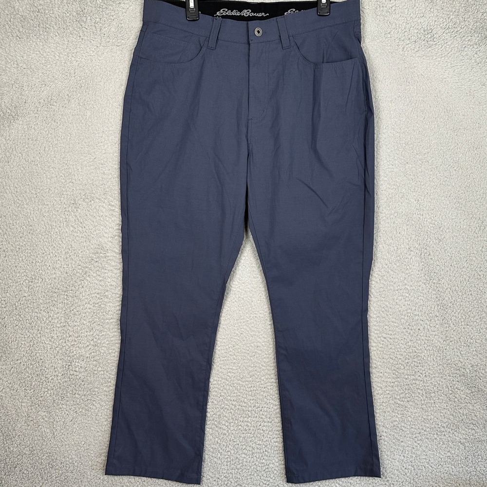 Eddie Bauer Pants Mens 36X30 Horizon Guide Blue Hiking Outdoor Stretch 5-Pocket